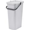 Tontarelli - Cestino MODA con manico 40 L bianco