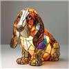 Generico Lampada a forma di Corgi e Carlino, Serie Cani Luce Notturna Artistica, Lampada Tavolo Resina Macchiata, Animale Simpatiche Cani Lampade Comodino Tema Luci Artistiche, Per Decorazioni Camera Letto