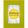 Wallazz Cornice Portafoto in Legno Pregiato - Made in Italy - Vetro Sintetico Infrangibile Crilex - Disponibile in Diverse Varianti - Design Italiano e Qualità Artigianale, 40x50cm Verde
