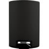 Spirella - Cestino a pedale Inox RIKU - Design Moderno ed Elegante - Secchio Interno Rimovibile in Plastica Riciclata - Base Antiscivolo - Nero Opaco - 5L