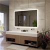 Alasta Osaka Specchio Bagno LED 140x80cm Antiappannamento, Retroilluminato, Personalizzabile, Rettangolare, Selezione Colore Luce