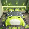 Loussiesd Cartoon Frog Down Comforter 3D Animali Consolatore Set Pioggia Carino Animale Rana Verde Grigio Set Da Letto Per Bambini Adulti Piumone/Trapunta Set Ultra Soft 230x220cm