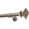HDTL Kit Bastone per Tende in metallo 25mm Ottone Antico Montaggio a Muro 280 cm Erato