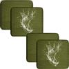 UWOBTN 1/2/4 Piezas Copri Cuscino Divano Esterni Impermeabile, Fodere per Seduta Patio con Cerniera Rimovibili Copriseduta per Interni ed Esterni, Patio, Giardino Mobili in Rattan(A3,50x50x5cm(4pcs))