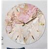 Generico Orologio da Parete, Soggiorno, Cucina, Moderno,Effetto marmo, Base legno, Lavorazione a resina, Numeri a rilievo, Diametro disponibile 40/60/80/100 cm, Made in Italy (40cm, Vanitoso)