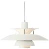 ZHNPJE Lampada a Sospensione PH5 con Lampadina, lampadario Moderno Bianco Danese Lampada a Sospensione PH, Illuminazione da soffitto UFO Minimalista per Soggiorno, Sala da Pranzo, Cucina, Ristorante