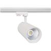 LEDKIA LIGHTING - Faretto LED Binario Trifase 20W | Regolabile e Orientabile | No Flicker | CCT Selezionabile | Flusso Luminoso 2000lm | Interni, Showroom, Saloni | Bianco, Alluminio