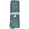 SalGiu Telo Arredo Copritutto Fantasia Cuori Gran Foulard Multiuso in Cotone Matrimoniale 240x260 cm (Tiffany)