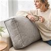 Aocase Schienale Divano Cuscino, Cuscino da Lettura per Letto, Schienale Regolabile e Fodera Lavabile, Grande Cuscino da Parete con Supporto Lombare,Grigio,100×45×12cm