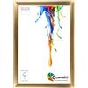 CLAMARO Neo Collage Cornice 51x77 realizzata a mano su misura | Oro | Cornice portafoto in legno MDF design legno incl. vetro acrilico e supporto metallico (formato orizzontale e verticale)