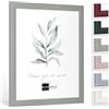 Bildershop-24 Cornice portafoto moderna stabile Dalia verde pastello 21 x 29,7 cm (DIN A4), cornice per foto, poster, colore e dimensioni a scelta
