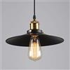 LEGZIT Retro Lampada a Sospensione Paralume Vintage Industriale Illuminazione a Soffitto LED Ristorante Loft Nero Paralume Cucina Coffee-Shop Lampadario E27 Base Lampadario Plafoniera