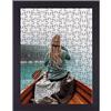 Rahmendesign24 Cornice per puzzle Milano per puzzle ca. 500-1000 pezzi 40x100cm 100x40cm Nero (opaco) con vetro acrilico