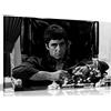 Panther Print Tony Montana Scarface Al Pacino - Stampa artistica su tela (76 x 50 cm)
