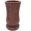 VERSHY Vaso per lapidi in resina con effetto simile al granito, "Vanga", 15 x 27 cm