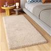 TAPISO Essence Tappeto Passatoia Peloso Tappeto Salotto Moderno Beige Crema Soggiorno Ingresso Corridoio Sala Shaggy Pelo Lungo 70 x 300 cm