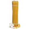 Diveevo Candele di cera d'api Nr. 40 - 50 pezzi I candele rituali L-26,5 cm Ø-7,15 mm I 120 minuti di durata in giallo miele I 500 g
