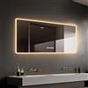 Generisch Store Six - Specchio Bagno LED Premium 120x60 cm - Doppia Illuminazione - Touch Dimmabile - Antiappannamento - 3 Tonalità - Specchio Infrangibile- Funzione memoria
