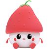 Mary's Luce notturna a forma di fragola - LED ricaricabile con luce calda 3000 K, lampada decorativa per camera dei bambini e soggiorno, timer 15/30 minuti, batteria 1200 mAh