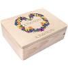 Creative Deco Il tuo Testo Personalizzata Scatola Regalo di Legno | Personalizzato Scatola dei Ricordi | Per Donna, Uomo e Coppie | Stampa a colori | Per Compleanno, Pasqua, Feste | Fiore