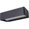 Lucande Applique LED da esterni (Moderno) colore Nero, in Alluminio lampadina inclusa applique lampada outdoor per facciata/parete terrazzo e