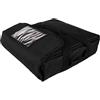 Dickly Borsa Termica per Pizza,Borsa Frigo Pieghevole Portatile,Borsa Porta Pranzo Impermeabile,Borsa di Consegna,Lunch Box Termico per la Consegna del Cibo,Pizza da asporto,Nero 50x50x16cm
