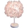 GUANSHAN Fiore Di Seta Rosa Lampada da comodino Lampada da comodino Paralume in piuma Lampada da tavolo Paralume per soggiorno Camera da letto Decorazione della casa