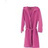 Mastro Bianco New Accappatoio in Microfibra Donna Uomo Unisex con Cappuccio e Borsetta (S, Fuxia)