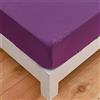 Chickwing Chickw11g Lenzuola 150x200, Lenzuolo Sotto con Angoli Elasticizzato, Tinta Unita Lenzuola di Microfibra Profonde 30cm, Viola