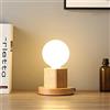 ChaoZan può muoversi lampade da tavolo, industriale, vintage, moderna lampada da tavolo 1 fiamma,lampada da comodino in legno, lampada da soggiorno,lampada con interruttore,220V,presa E27, senza lampadine