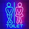 REWIS Divertenti insegne al Neon a LED per WC, luci al Neon per WC dimmerabili Personalizzate, Decorazioni Luminose per bagni di Night Club,Plug Dynamic Rhythm,26x36cm