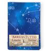 Tex family Telo Copritutto Segni Zodiacali Blu - 100% Cotone - Gran Foulard Multiuso Copriletto/Copridivano - Made in Italy - 1 PIAZZA - Cm. 170x280