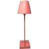 VR VETRINEINRETE Vetrineinrete® Lampada bistrot touch da tavolo a led ricaricabile usb 10 watt lume decorativo tripla colorazione di luce vari colori (Rosa)