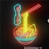 FINOTI Ramen ha Condotto Gli insegna Neon Ristorante Noodles Giapponesi Luce Neon LED insegna Luminosa LED Cibo Giapponese insegna Neon LED Noodle Negozio Noodle Ristorante Giapponese,B,50cm