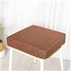 Treer-shop Cuscino per Sedia in Memory Foam, Treers -Cuscini Sedie Quadrati ? Supporto e Stabilità Perfetti Rivestimento Lavabile per Sedia da Ufficio e Sedia a rotelle (Marrone,50x50x8cm)