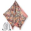 Tex family Telo mare doppio KIKOY in cotone e spugna con zaino KEEP - Fantasia Maculato Salmone