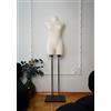 AILANT Manichino da sartoria da donna, manichino da donna, con fodera in ecru S/M