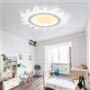 LONGDU Plafoniera a forma di fiore a forma di sole Plafoniera a LED da incasso a soffitto Lampada da soffitto moderna in acrilico for soggiorno Sala da pranzo Studio Villa Camera da letto Corridoio Ca