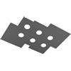 Top Light Plafoniera Moderna Rettangolare Metallo Grigio Antracite 6 Luci Gx53