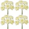 PuntoCasaStore 24 pz fiori artificiali fiorellino verde 3,5x13 cm bomboniera segnaposto composizione