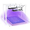 Ecoofor 2 pz 50W LED UV Luce per serigrafia con doppio supporto, unità di esposizione per kit serigrafia, emulsione fotografica e cianotipi