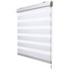 Sol Royal Tenda a Rullo Doppio Strato con Cassetta SolDecor DK9-140x160cm - Installazione Anche Senza Trapano - Bianco