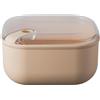 OMADA Contenitore Ermetico per Alimenti 2L Dimensioni 19,5x19,5xH10,5 cm | Porta Pranzo con Coperchio Trasparente, Idoneo a Frigo e Lavabile in Lavastoviglie, Chiusura Ermetica, Collezione Pull Box