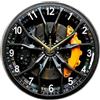 Folpus Orologio da Parete a Forma di Ruota di Automobile, Orologio Decorativo per Bar, Camera da Letto, Cameretta dei Bambini, 25 Cm