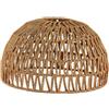 EKOKIM Cover per Lampada a Sospensione per Tessitura a Corda, Cover per Paralume da soffitto in Rattan, Lampadario per Esterni in Stile caserme da Soggiorno (B)