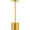 AntDau71® - Lampada da Tavolo Touch, Ricaricabile, Senza fili, dimmerabile, Colore Oro, con 3 intensità di luce - CW967