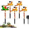 Generico Paletti di Natale all'aperto, luci di Natale | Lampada da giardino con design Elk 5X,Decorazioni esterne per il percorso del patio del giardino, illuminazione paesaggistica a LED
