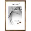 FRAMO Cornice foto barocco 26 x 36 cm in legno massello | Blu Dorato | Colore/dimensione selezionabile | Cornice antica d'epoca retrò N°063