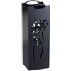 HowHomely Portaombrelli in metallo | Portaombrelli nero 60 x 21 cm | Supporto per ombrello con design di un leone per la decorazione di ufficio o corridoio