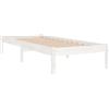 vidaXL Giroletto Bianco in Legno Massello di Pino 100x200 cm